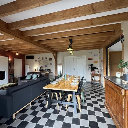 Les Champs De Brice - Campagne - Piscine - 10 Pers Ferienhaus